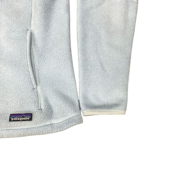 Patagonia Synchilla Quarter Zip Fleece Pullover Baby Blue Women’s Small - Picture 6 of 13